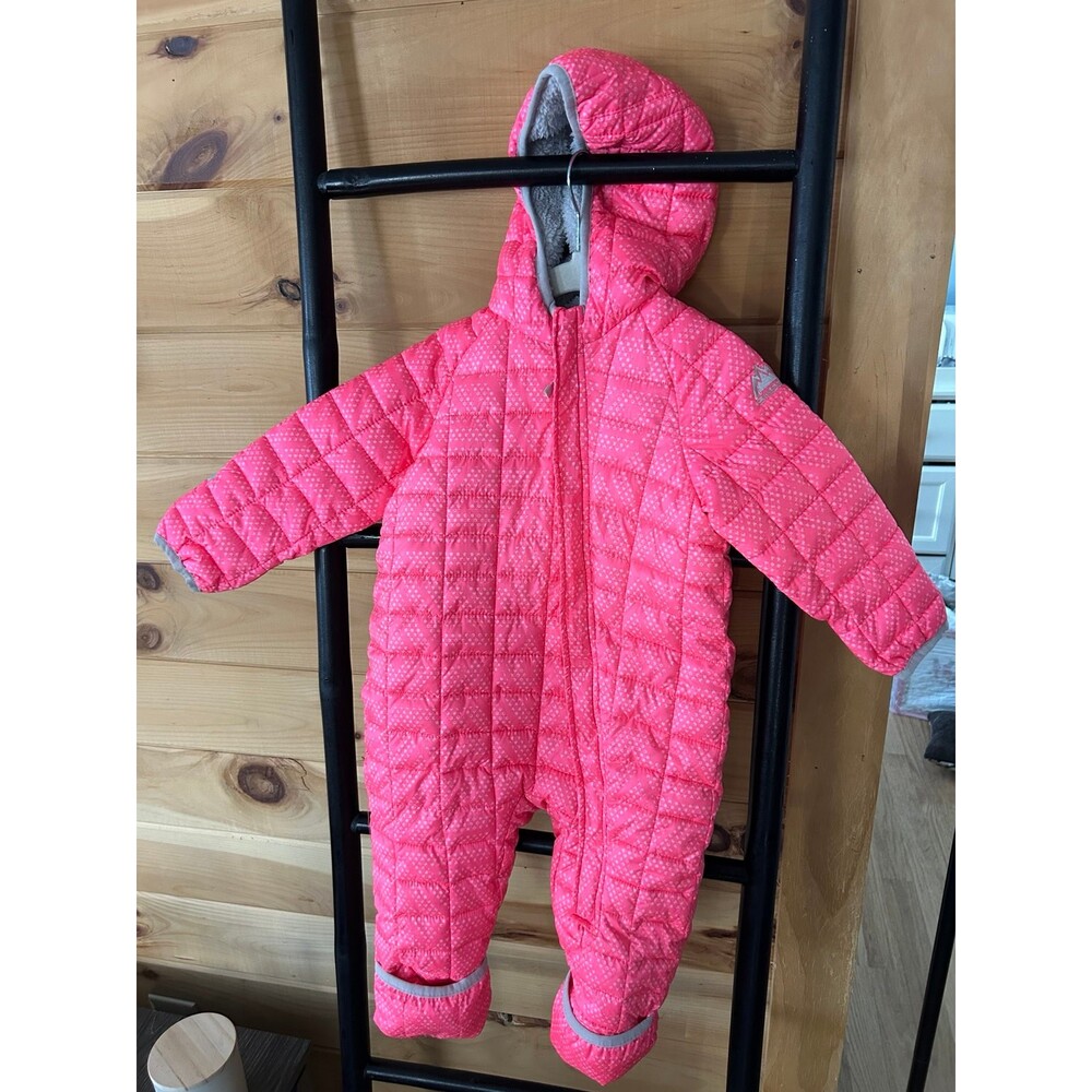 Snozu Pink One-Piece Snowsuit – 18 Months – Fleece Lined